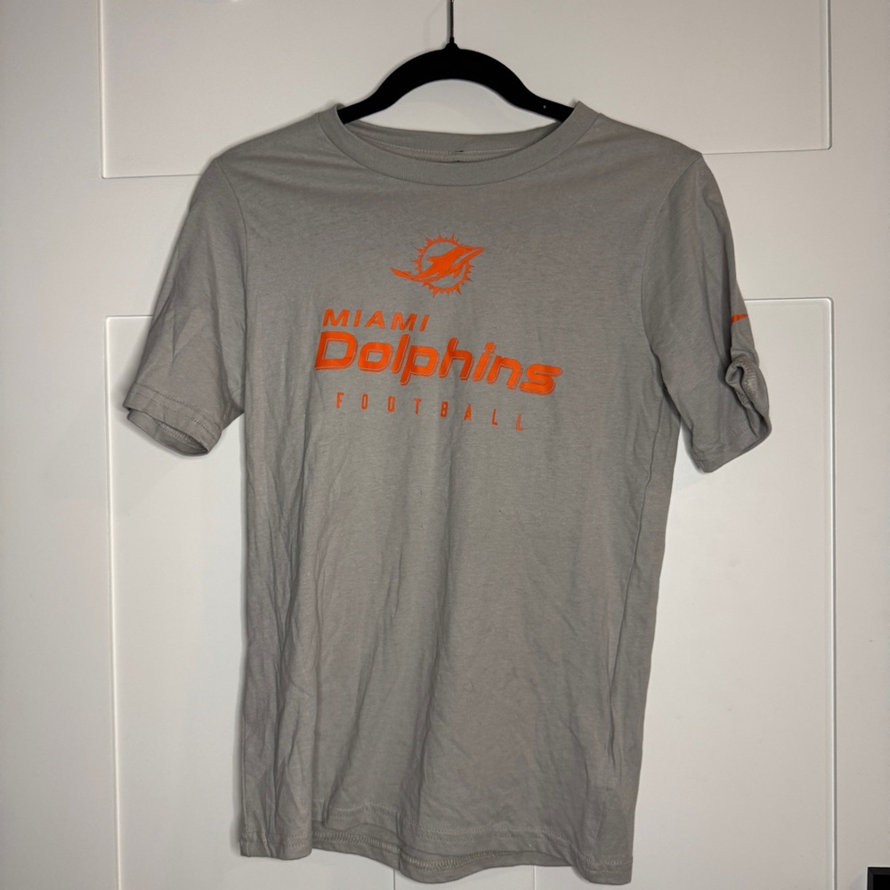Nike Gray and Orange Miami Dolphins Tee
